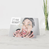 Happy Birthday For Anyone Funny Old Lady Screaming