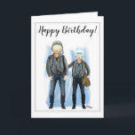 Happy Birthday for Biker Grandparents Card<br><div class="desc">A special card for the grandparents who ride motorcycles,  are interested in everything,  and bring the kids very creative presents from their rides. You can change the text.</div>
