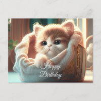 Happy Birthday for Cat Lovers -  Cute Kitten 