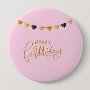Happy Birthday for Her 10 Cm Round Badge