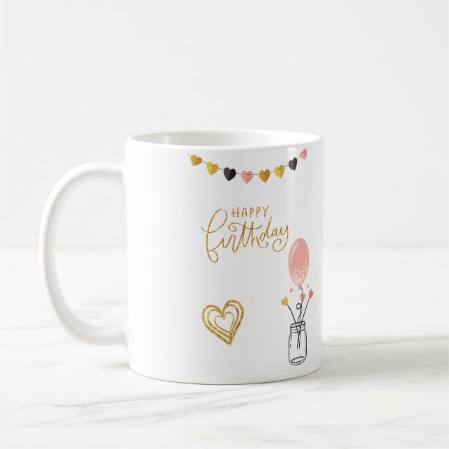 Happy Birthday for Her Coffee Mug (Left)