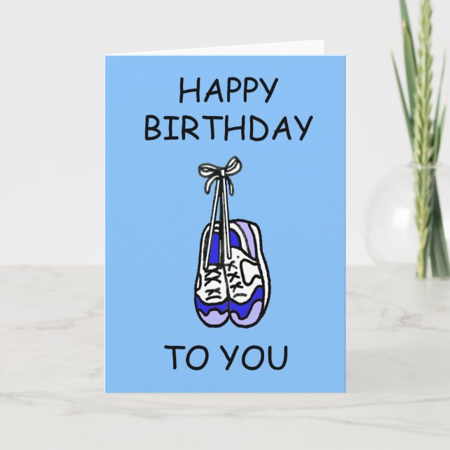 Happy Birthday for Male Runner Card (Front)