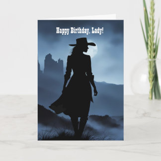 Happy Birthday For Strong Lady Woman Female  Card