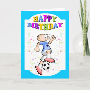 Happy birthday for the best soccer player card
