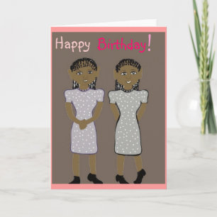 Happy birthday for twins Card