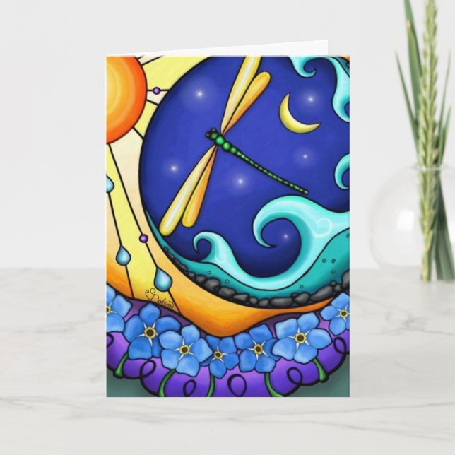 Happy Birthday - Forget Me Not Card (Front)