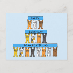Happy Birthday Foster Dad Postcard