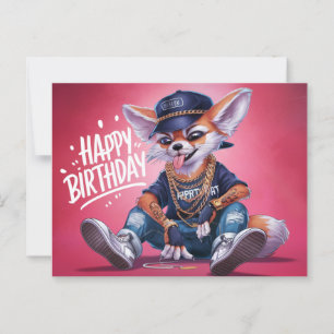 Happy Birthday Fox Poscards Postcard