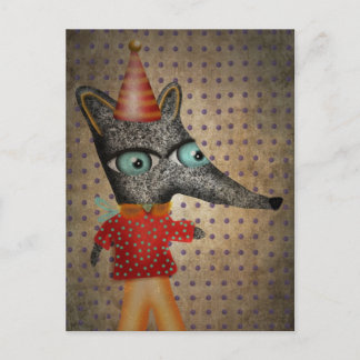 Happy Birthday Fox Postcard
