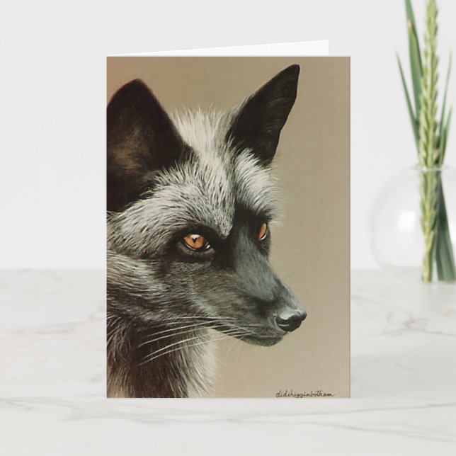 Happy Birthday Foxy Lady Card (Front)