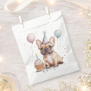 Happy Birthday French Bulldog Favour Bags