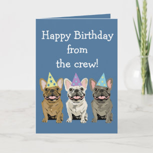 Happy birthday - French Bulldog Friends Card