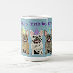 Happy Birthday! French Bulldogs Coffee Mug