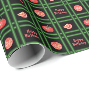 Happy Birthday - Fresh Tomato Gardener Wrapping Paper