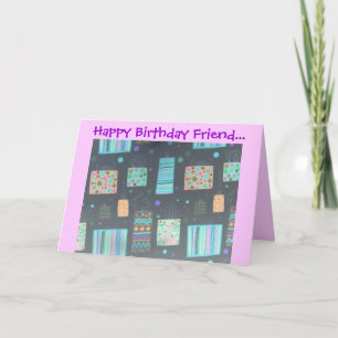 Happy Birthday Friend... Card