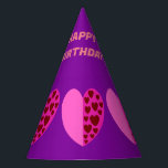 HAPPY BIRTHDAY FRIEND, MOM, DAD, SISTER, BROTHER P PARTY HAT<br><div class="desc">THE DESIGN IS SUITABLE FOR BIRTHDAY PARTY.</div>