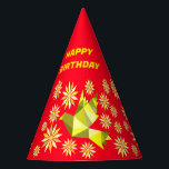 HAPPY BIRTHDAY FRIEND, MOM, DAD, SISTER, BROTHER  PARTY HAT<br><div class="desc">THE DESIGN IS SUITABLE FOR BIRTHDAY PARTY.</div>