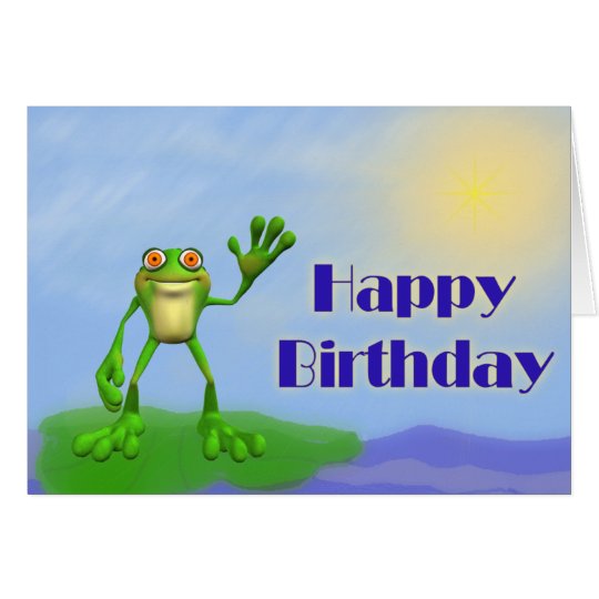 Happy Birthday Frog Card