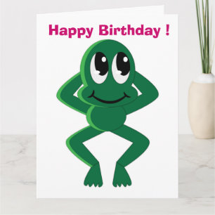 "HAPPY BIRTHDAY" FROG CARD