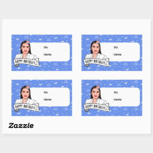 Happy Birthday from AOC Rectangular Sticker