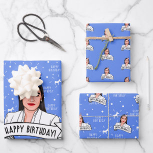 Happy Birthday from AOC Wrapping Paper Sheet