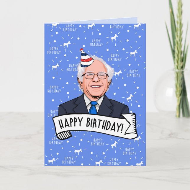 Happy Birthday From Bernie Sanders Card (Front)