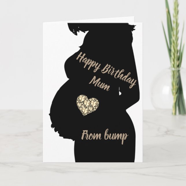 Happy Birthday from bump Card (Front)