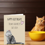 Happy Birthday From Cat Lady Mum Pretty Card<br><div class="desc">This design was created though digital art. It may be personalised in the area provide or customising by choosing the click to customise further option and changing the name, initials or words. You may also change the text colour and style or delete the text for an image only design. Contact...</div>