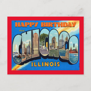 HAPPY BIRTHDAY FROM CHICAGO VINTAGEPostcard Postcard