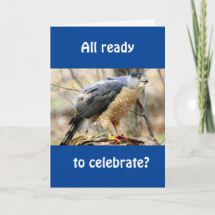 HAPPY BIRTHDAY FROM "COMEDIC BIRD" CARD