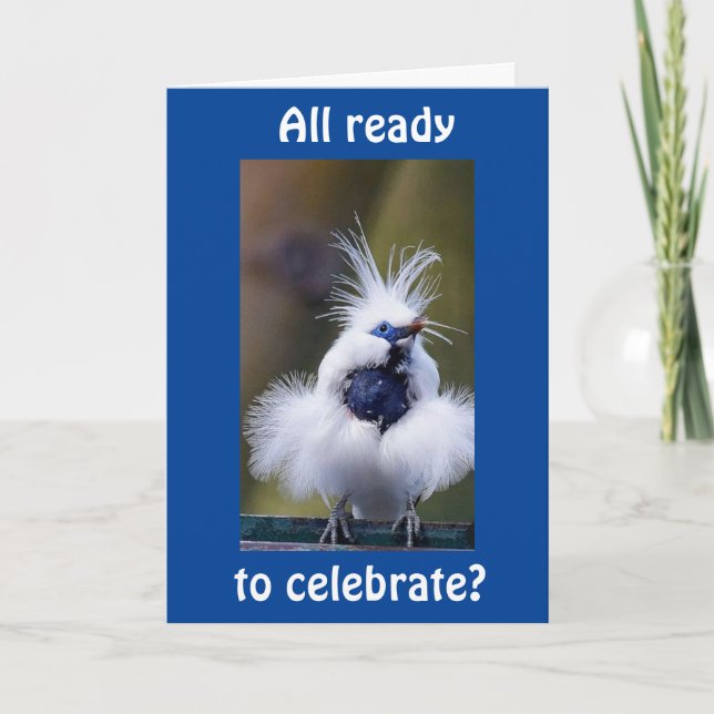 HAPPY BIRTHDAY FROM "COMEDIC BIRD" CARD (Front)