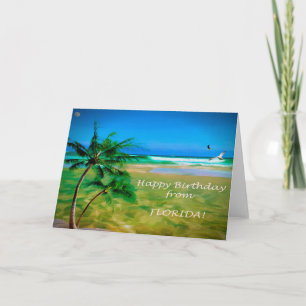 Happy Birthday From FLORIDA Card