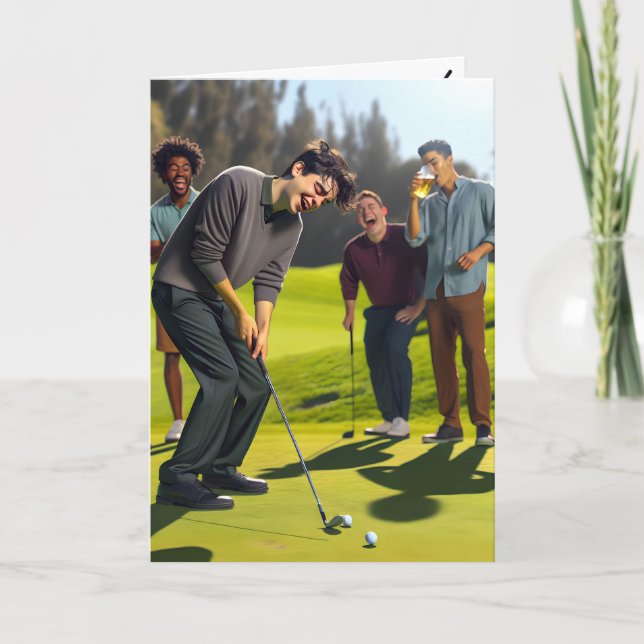 Happy Birthday From Golf Team Card (Front)