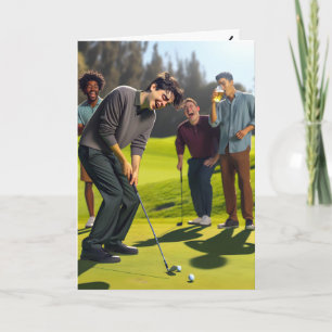 Happy Birthday From Golf Team Card