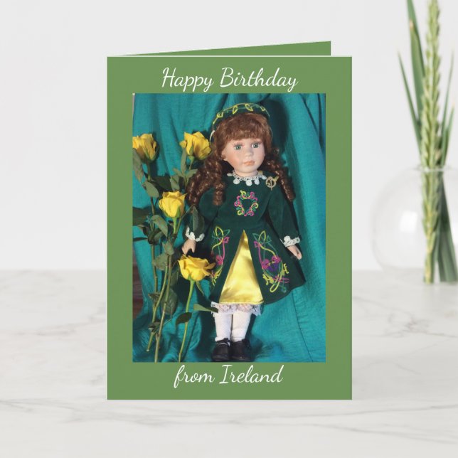 Happy birthday from Ireland card (Front)