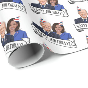 Happy Birthday from Joe and Kamala Wrapping Paper