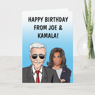 Happy Birthday From Joe & Kamala Card