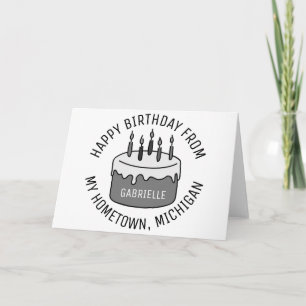 Happy Birthday From Michigan Card