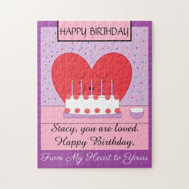 Happy Birthday, From My Heart to Yours II Jigsaw Puzzle (Vertical)