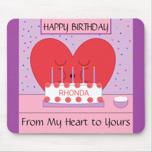 Happy Birthday, From My Heart to Yours: Mouse Mat