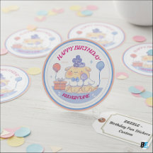 Happy Birthday from [Name] - Pink Satin Swirls 