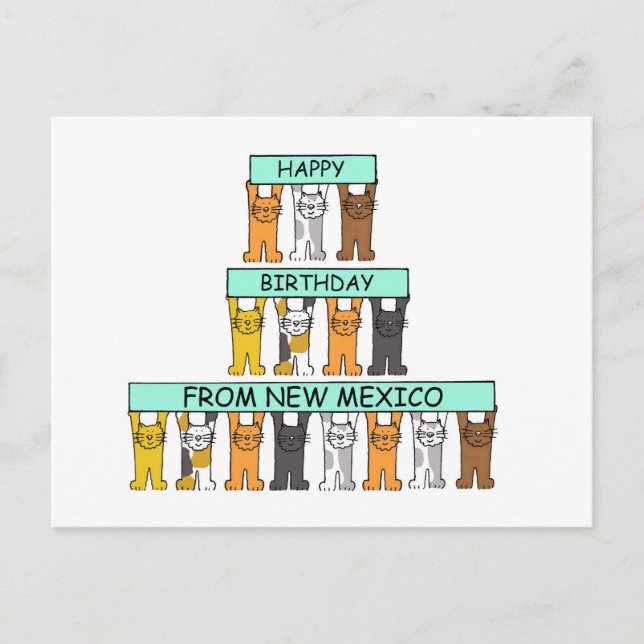 Happy Birthday from New Mexico  Postcard (Front)