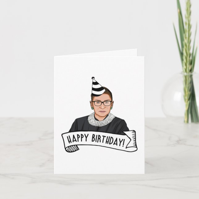 Happy Birthday From Ruth Bader Ginsburg Card (Front)