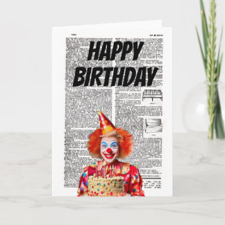 HAPPY BIRTHDAY from the Clown Card