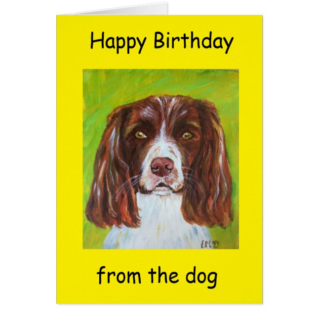 Happy Birthday from the dog (Front)