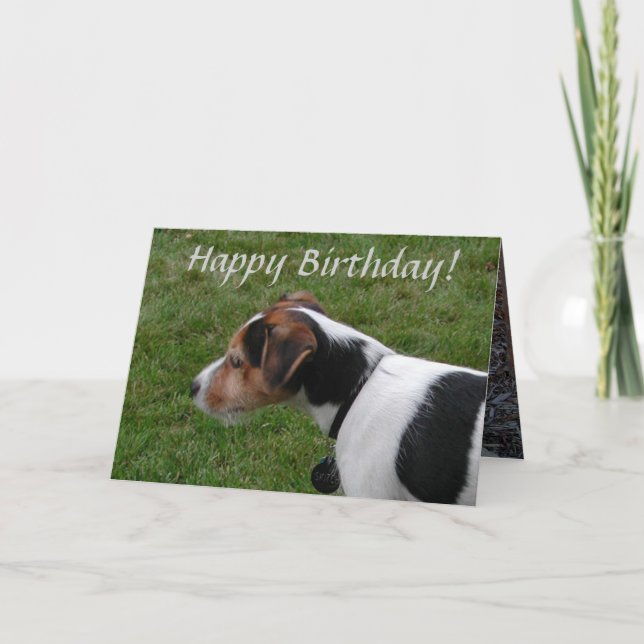 Happy Birthday from the Dog Card (Front)