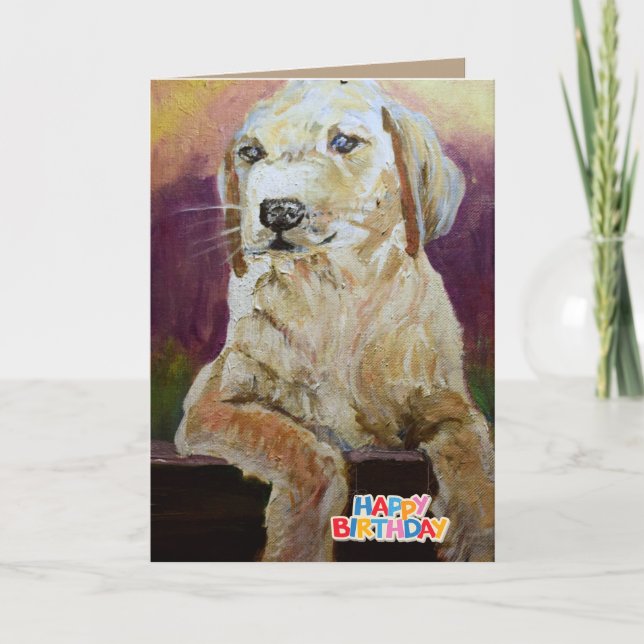 Happy Birthday from the dog Card (Front)