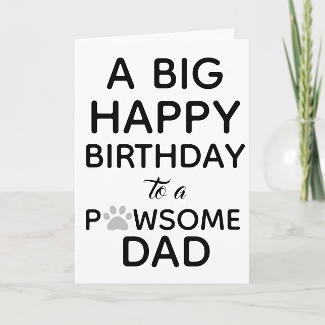 Happy Birthday From the Dog Card (Front)