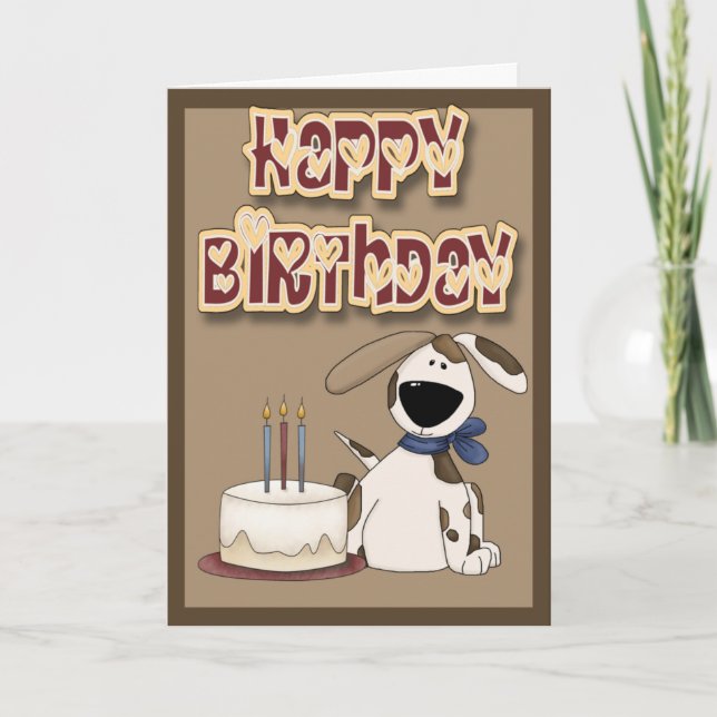 Happy Birthday From The Dog Card (Front)