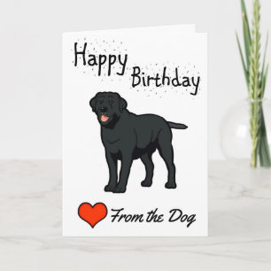 Happy Birthday from the Dog Card